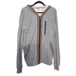 Koto Zip Up Aztecan Hoodie Medium